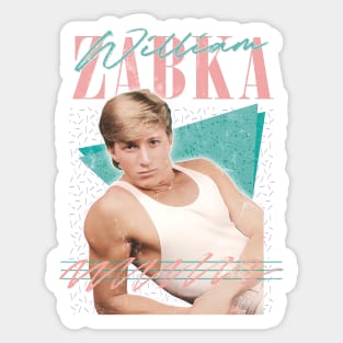 William Zabka // 80s Retro Style Fan Design Sticker